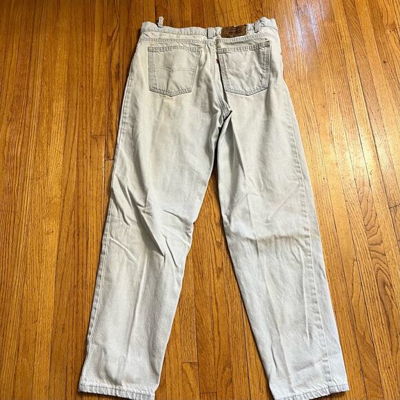 Levi’s Jeans Mens 36 X32 Vintage USA Light Wash 550 Orange Tab Distressed ** - Picture 3 of 14